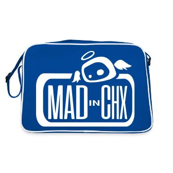 Mad in CHX logo - Retro Bag - blue/white - Back