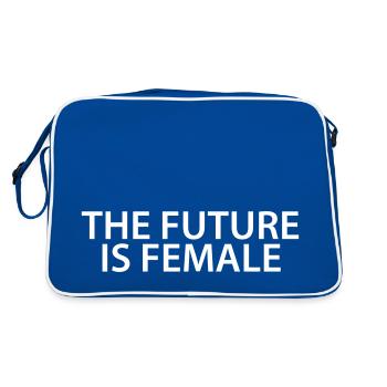 FUTURE FEMALE - Retro Bag - blue/white - Back