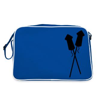 Fireworks Firework Feux d'artifice New Years Eve - Retro Bag - blue/white - Back