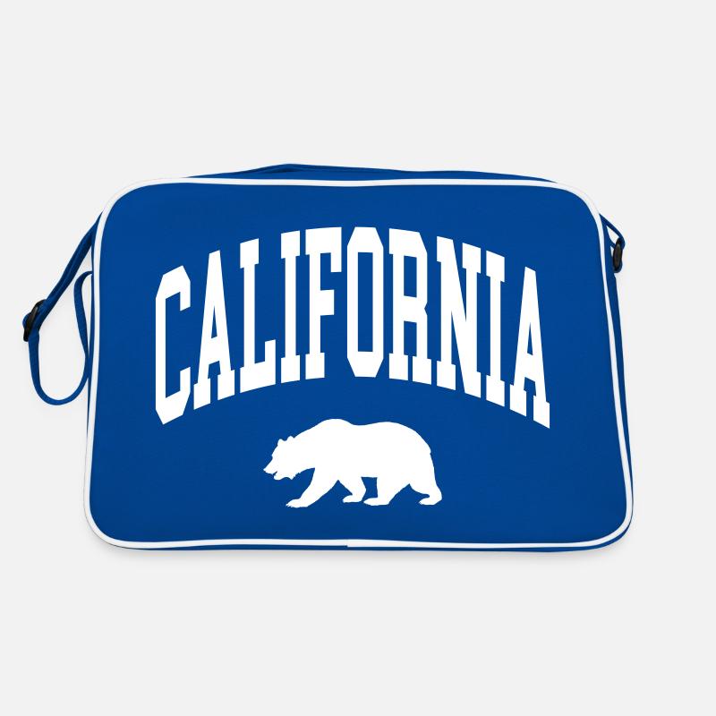 California - Retro Bag - blue/white