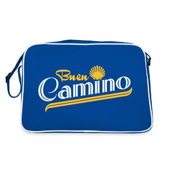 Buen Camino | Camino de Santiago | Chemin de Saint-Jacques - Sac Retro - bleu/blanc - Dos