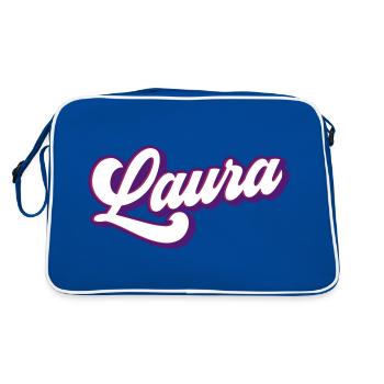 Laura | Couleurs changeantes - Sac Retro - bleu/blanc - Dos