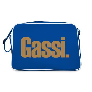 Gassi - Retro Tasche - Blau/Weiß - Hinten