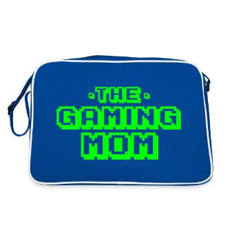 Gaming Mom Gift Gamer - Retro Bag - blue/white - Back