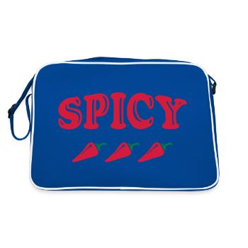 SPICY - Retro Bag - blue/white - Back