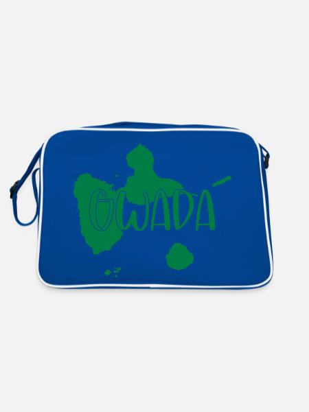 Guadeloupe - Gwada - Retro Bag - blue/white - Back