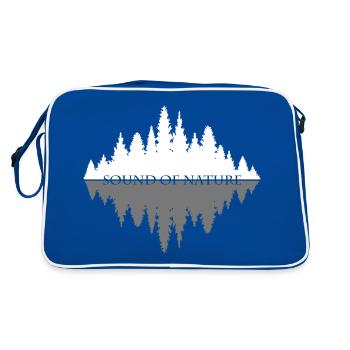 SOUND OF NATURE - Retro Tasche - Blau/Weiß - Hinten
