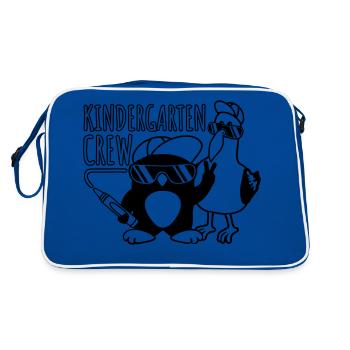 Penguin Seagull Kindergarten Crew - Sac Retro - bleu/blanc - Dos