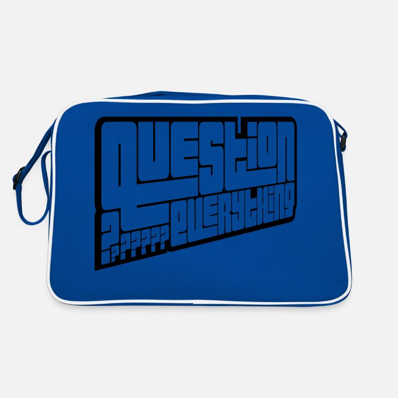 Kritisch Question Everything Retro Tasche