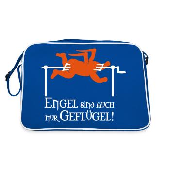 Les anges sont également à seulement volaille - Sac Retro - bleu/blanc - Dos