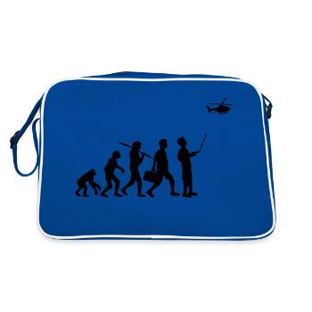 Evolution remote controlled model helicopter - Retro Bag - blue/white - Back