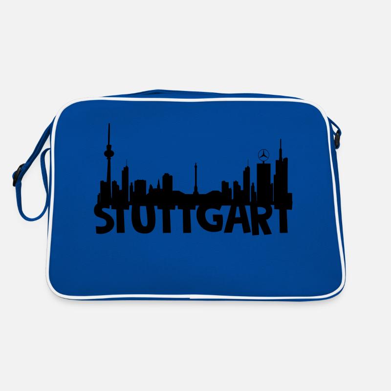 Stuttgart Skyline Retro Tasche
