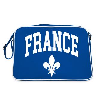 France - Sac Retro - bleu/blanc - Dos