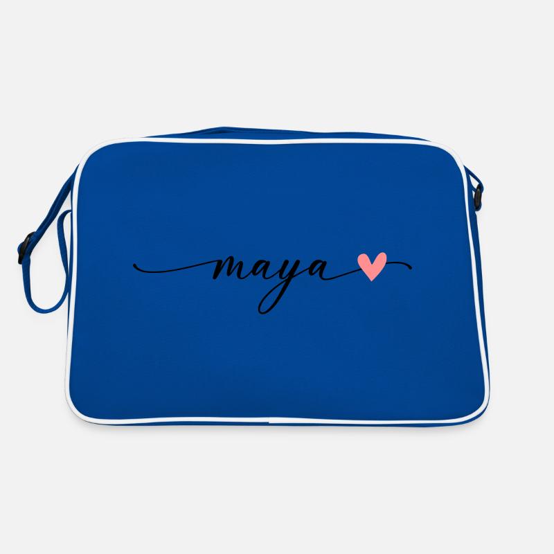 Script de calligraphie de nom maya Sac Retro