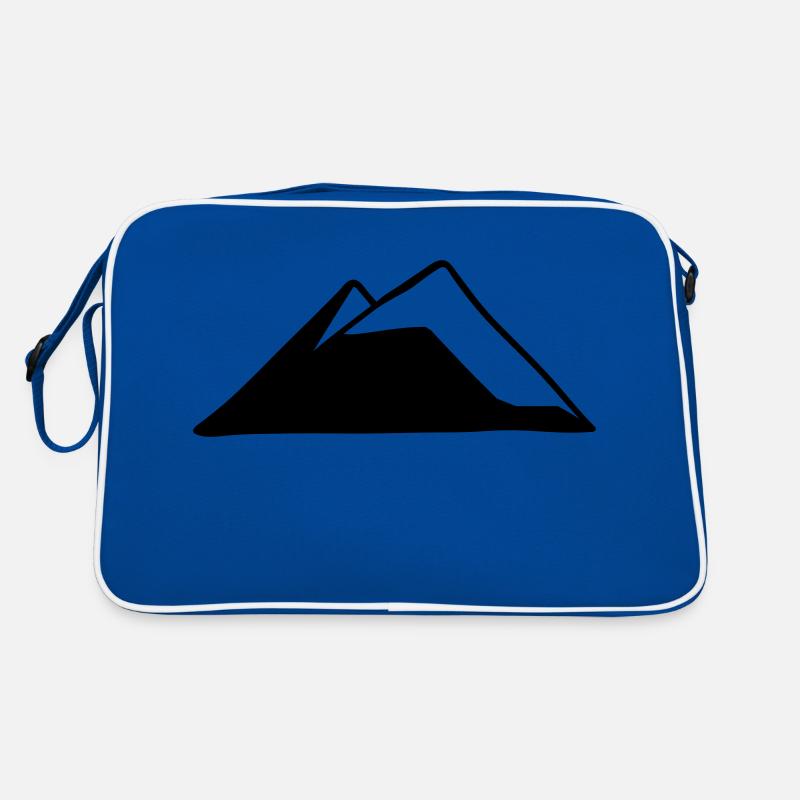 Berge Berg Gebirge Mountain 01 Zeichenfläche 1 Retro Tasche