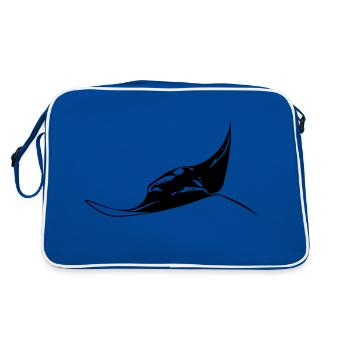 Manta volante - Sac Retro - bleu/blanc - Dos