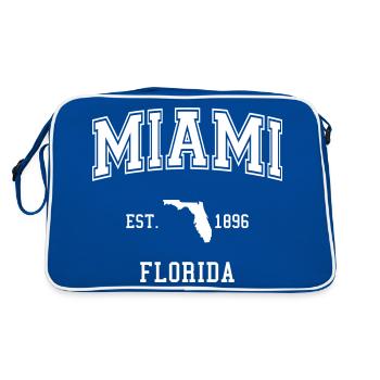 Miami - Sac Retro - bleu/blanc - Dos
