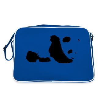 panda - Retro Bag - blue/white - Back