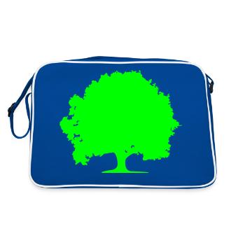 tree - Retro Bag - blue/white - Back