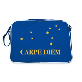 Carpe Diem utilise l’horoscope de la constellation du Jour du Lion - Sac Retro - bleu/blanc - Dos