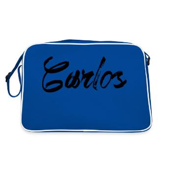 Carlos - Retro Bag - blue/white - Back