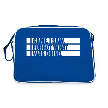 Je suis venu voir oublier - Sac Retro - bleu/blanc - Dos