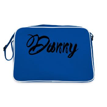 Danny - Sac Retro - bleu/blanc - Dos