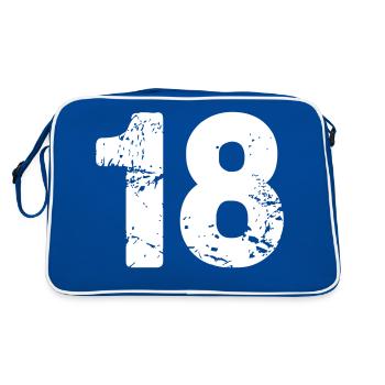 18 - Sac Retro - bleu/blanc - Dos