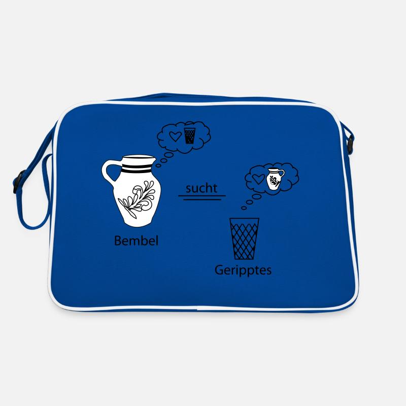 Denkblasen <3 #Bembel #trifft #Schoppe Retro Tasche