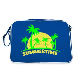 Summertime - Retro Bag - blue/white - Back