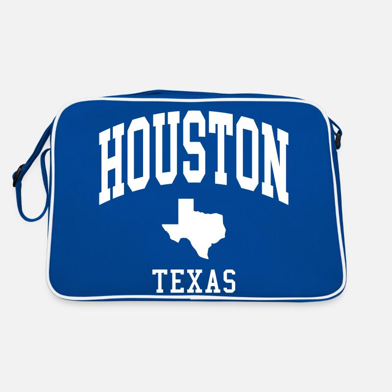 Houston - Retro Tasche - Blau/Weiß