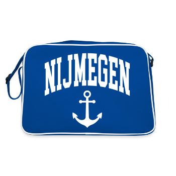 Nijmegen - Sac Retro - bleu/blanc - Dos