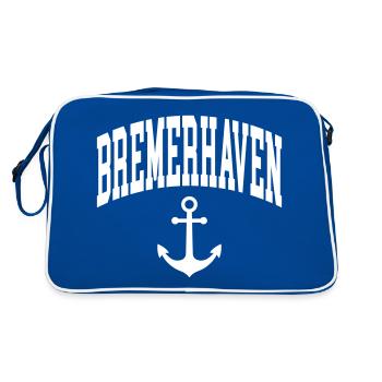 Bremerhaven - Sac Retro - bleu/blanc - Dos