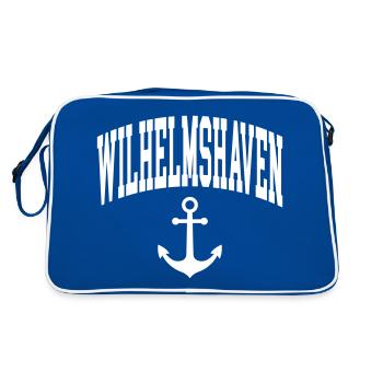 Wilhelmshaven - Retro Bag - blue/white - Back