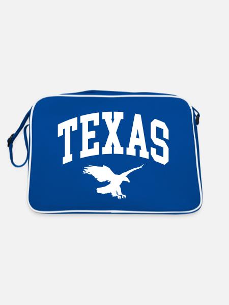Texas - Retro Tasche - Blau/Weiß