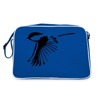 oiseau - Sac Retro - bleu/blanc - Dos