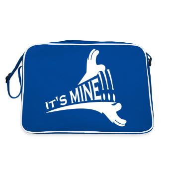 Greedy hands - It's mine (1c) - Retro Bag - blue/white - Back