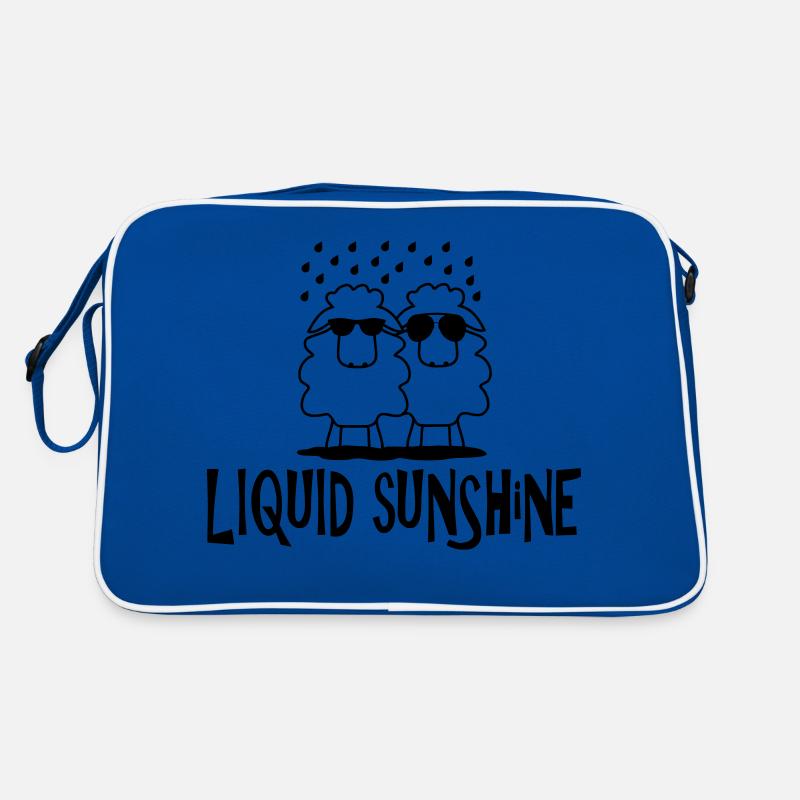 Liquid Sunshine Duo - Retro Tasche - Blau/Weiß