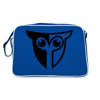 Owl owl - Retro Bag - blue/white - Back