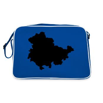 Thüringen - Retro Tasche - Blau/Weiß - Hinten