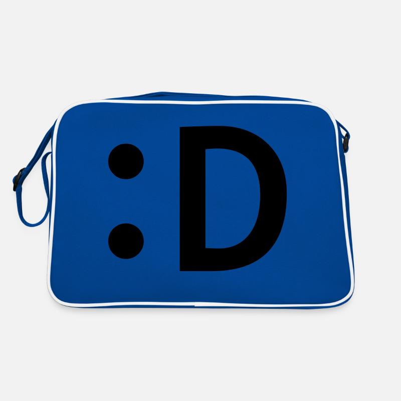 :D smiley lachen Retro Tasche