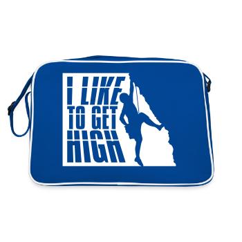 like to get high - Retro Bag - blue/white - Back