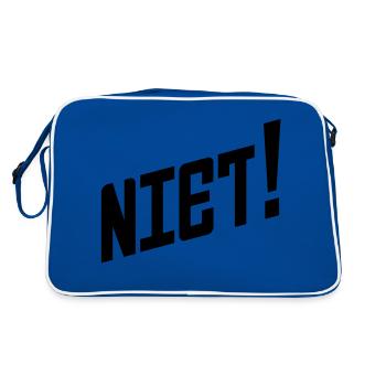 Dites-le en russe: Niet! - Sac Retro - bleu/blanc - Dos