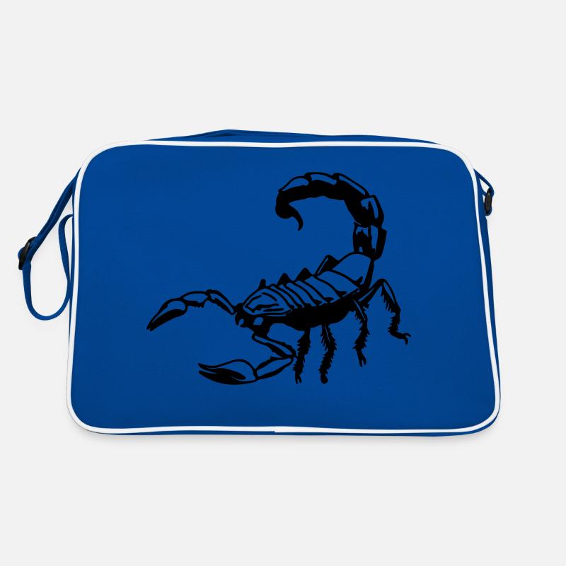 scorpion - Retro Tasche - Blau/Weiß