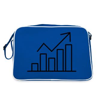 Share price - Retro Bag - blue/white - Back