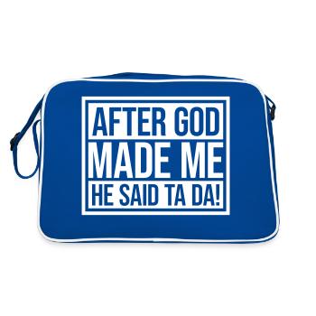 Après que Dieu m’ait fait - Sac Retro - bleu/blanc - Dos