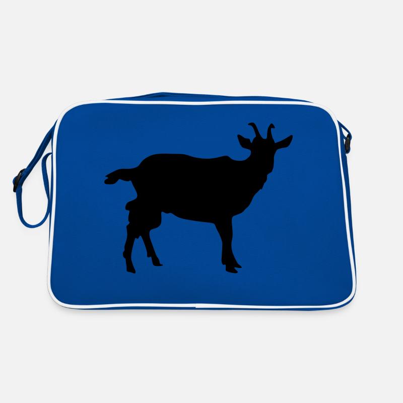 ziege silhouette Retro Tasche