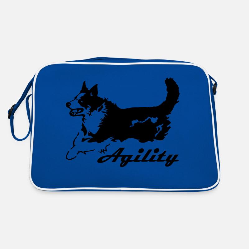 Agility - Retro Tasche - Blau/Weiß