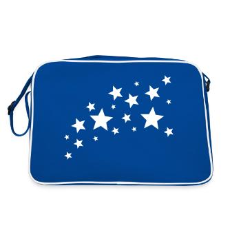 sterne / stars - Retro Bag - blue/white - Back