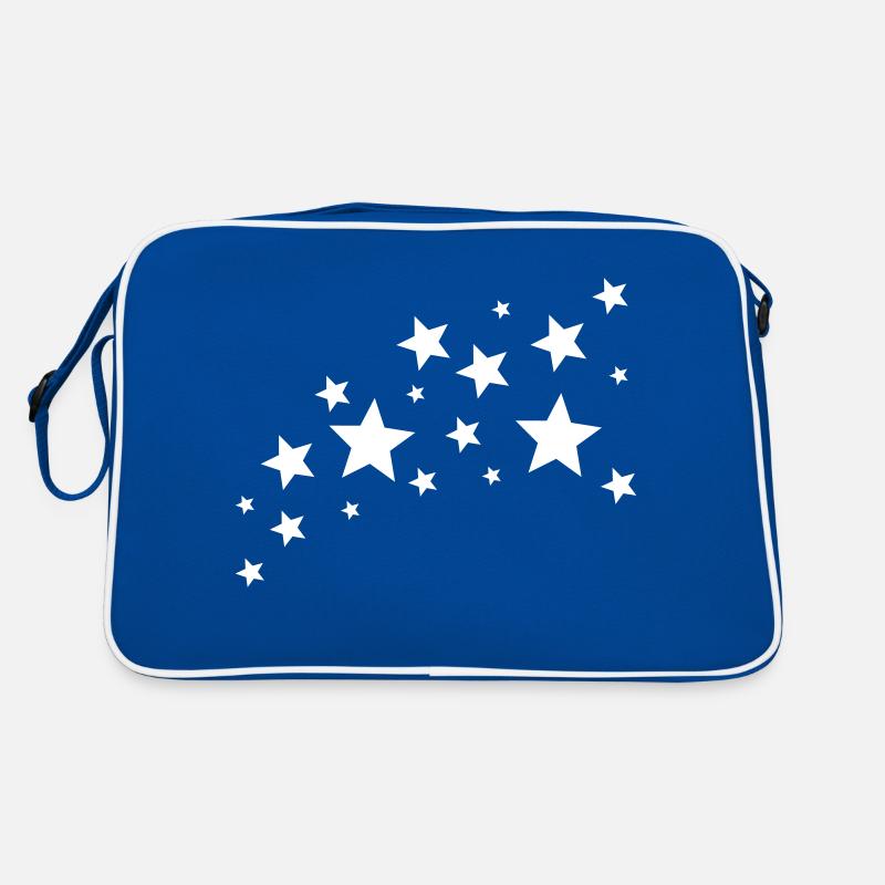 sternenschweif / stars - Retro Tasche - Blau/Weiß